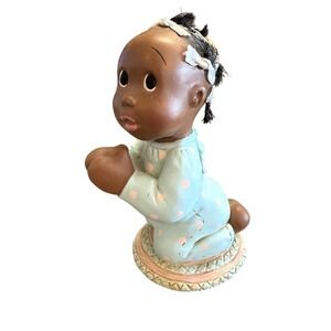 Vintage Enesco June Somerford 1995 Figurine Lil Evie & Snoozie #167908 4.7" tall